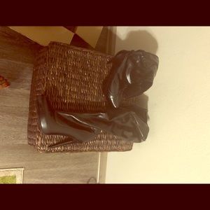 Black knee high boots